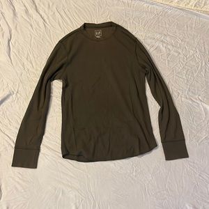 Youth sized green long sleeve shirt